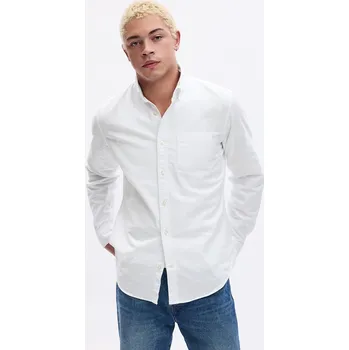 Pánská košile Košile GAP Standard Oxford Shirt White V2 Global M