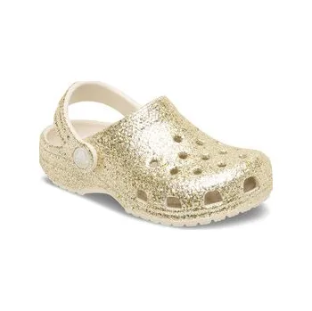 Pánská móda Nazouváky Crocs Classic Chunky Glitter Clog K 211939 Béžová 32_33