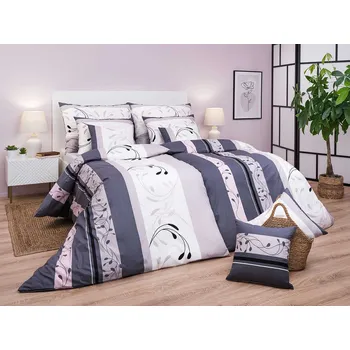 Povlečení DADKA VRACOV Povlečení satén Slezsko šedopudrové 140x200, 70x90 cm Varianta: Povlečení satén Slezsko šedopudrové 140x200, 70x90 cm