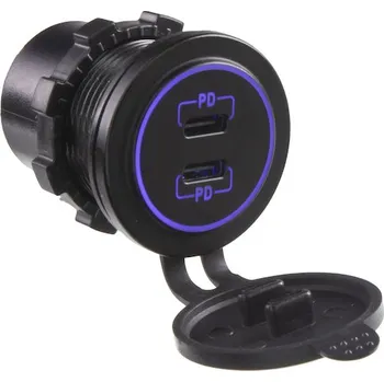 Autodíl 2x USB-C nabíječka 12 - 24V, 60W, 34719