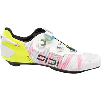 Pánské cyklistické tretry Tretry SIDI Wire 3 White/Yellow Fluo - 38.5