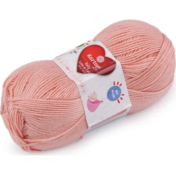 Příze Pletací příze Baby Love a Care 100 g, střední, 31 (258) lososová