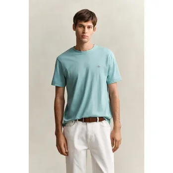TRIČKO GANT REG SHIELD SS T-SHIRT MUTED TURQUOISE