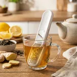 TESCOMA Handy X-Sharp - kuchyňské ruční struhadlo na zázvor se spařovačem čaje