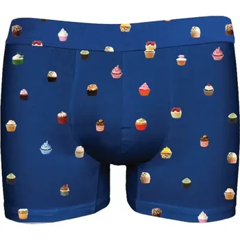 Pánské spodní prádlo Pánské boxerky John Frank JFBDWPMOD501 Tm. modrá XXL