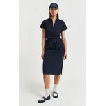 ŠATY GANT SS PIQUE POLO DRESS EVENING BLUE