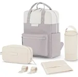 Kapten & Son Batoh Bergen Pro Diaper barvy bláta / světle šedá