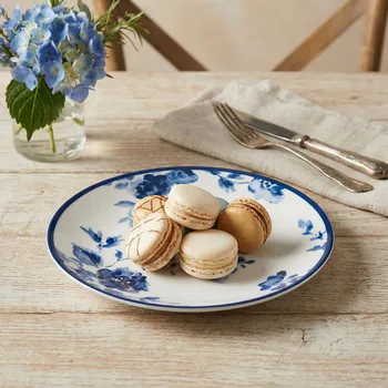 Talíř Porcelánový talíř / podšálek LAURA ASHLEY CHINA ROSE bílý 12 cm