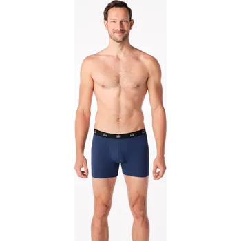 Boxerky CityZen - PUNO Pánské boxerky modré 4XL