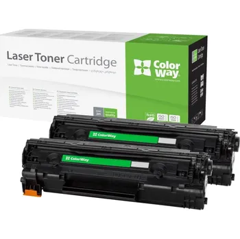 Počítač ColorWay kompatibilní toner s Canon CRG-726/ CRG-728/ černý/ 2x 2 100 stran/ Dual pack