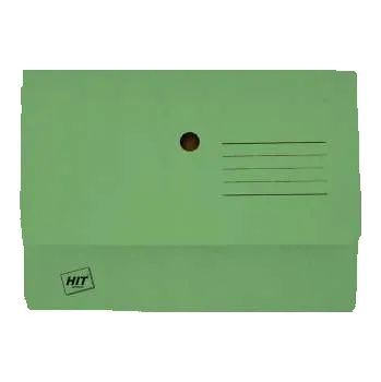 Papírová odkládací kapsa na dokumenty A4 - zelená, 1 ks