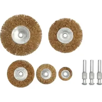 Drátěný kartáč YATO Vorel - Sada kartáčů drátěných bočních 5ks pomosazený drát