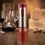 Tescoma Uno Vino czerwony - elektrický otvírák na víno (vývrtka) z nerezové oceli