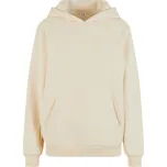 Build your Brand Mikina s kapucí Fluffy BY 289, oversize, dámská COT560289ady14-white sand 4XL Písková bílá