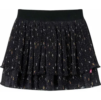 Dívčí sukně vidaXL Dětská sukně vrstvený volánkový design černá 104 [14898]