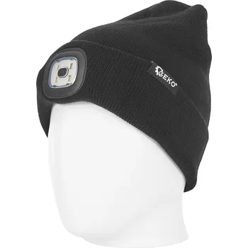 Čepice GEKO Zimní čepice s dobíjecím LED světlem 40249 G90407