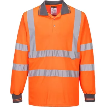 PORTWEST Polokošile S277 HiVis, dlouhý rukáv, reflexní POR-S277ORRXS Oranžová XS