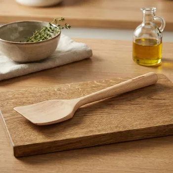 Obracečka TESCOMA Feelwood II 30 cm béžová - kuchyňská dřevěná stěrka (obracečka)