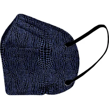 respirátor 5X Český ultratenký NANO respirátor FFP2 - Modrá krokodýlí kůže