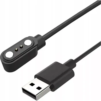 Příslušenství k chytrým hodinkám Univerzální magnetická USB nabíječka pro chytré hodinky 60 cm – Koanni (černá) (Univerzální magnetická USB nabíječka Koanni o délce 60 cm je ideální pro nabíjení chytrých hodinek s magnetickým konektorem. Nabízí silné magnety, stabilní kontakt, bezpečné n