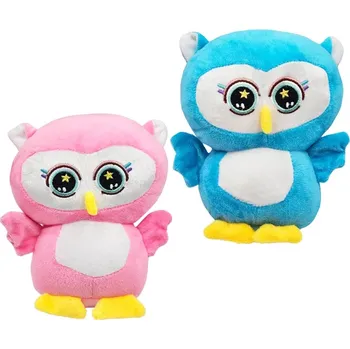 plyšák Plyšová sovička s velkýma očima 17 cm