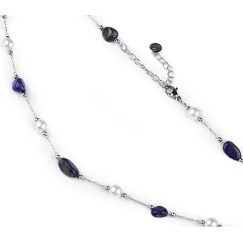 Náramek Náhrdelník z nerezové oceli, střední, 3 modrá