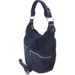 Kožená kabelka přes rameno Vera Pelle W345R tmavě modrá