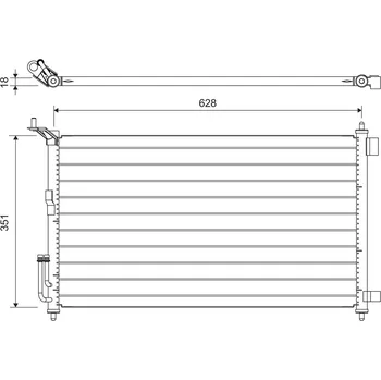 Výparník klimatizace Kondenzátor, klimatizace VALEO 817836