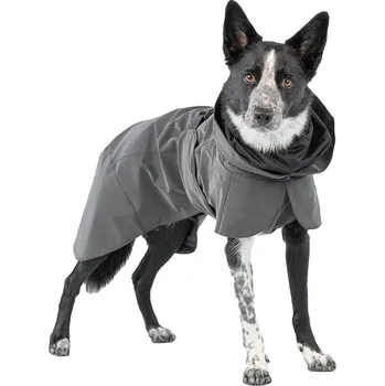 Obleček pro psa PAIKKA Visibility Raincoat - pláštěnka pro psy - černá - délka 35 cm
