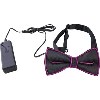 Funny Fashion Motýlek LED svítící růžový