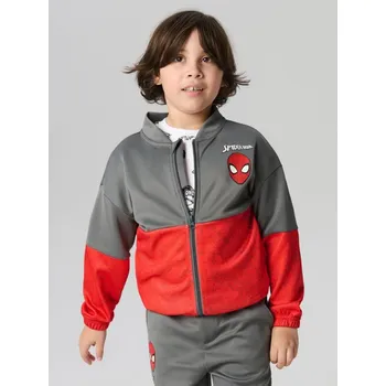 Chlapecké oblečení Sinsay - Mikina bomber Spiderman - šedá - 123FC-90X - 123FC-90X-98