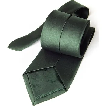 Kravata HEDVA ČESKÝ BROKÁT Kravata PESh 8 cm Givaz myslivecká JELÍNCI Barevná varianta: zelená tmavá