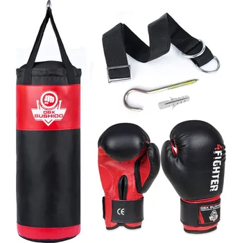 Bojový sport DBX BUSHIDO Sada pro trénink boxu DBX BUSHIDO DBX Kids60.2 60cm BÍLÁ|ČERVENÁ