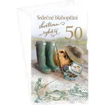 Argus 15-6563c50 přání k 50.narozeninám s klopou na peníze