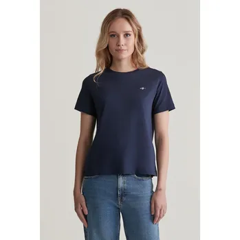 Dámské tričko TRIČKO GANT REG SHIELD SS T-SHIRT EVENING BLUE