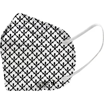 respirátor 5X Český ultratenký NANO respirátor FFP2 - Bílé očka