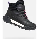 Černé dívčí kotníkové boty Geox Trekkyup AB