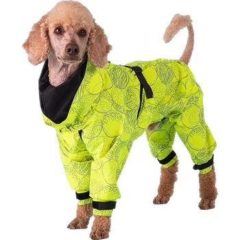 Obleček pro psa PAIKKA Rain Suit - pláštěnka pro psy - žlutá - délka 25 cm