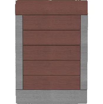 Zahradní sprcha Venkovní sprchový rošt - Tmavě kávová barva