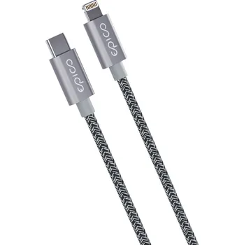Datový kabel Epico Fabric Braided Cable USB-C to Lightning 1.2m