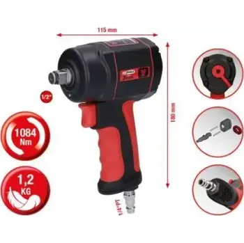 Ks Tools - Rázový utahovák THE miniDEVIL 1/2", 1210Nm