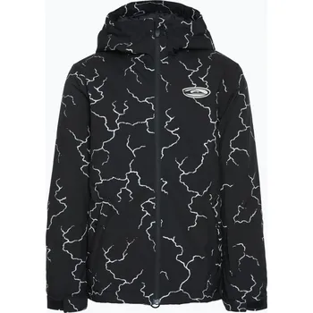 Sport Dětská snowboardová bunda Quiksilver High In The Hood Printed high energy black reflective