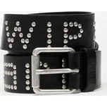 Pásek Carhartt WIP Script Studs Belt Black/ Silver M