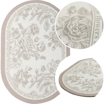 Obraz DEKORATIVNÍ PODLOŽKA NA STŮL POD TALÍŘE KVĚTINY 30x45 BLOOM BÉŽOVÁ