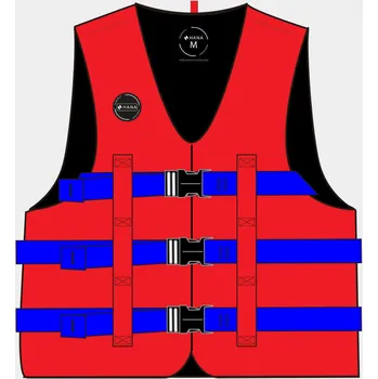 HANA OUTDOORS Plovací vesta na vodní sporty Rental 2XL ČERNÁ|ČERVENÁ