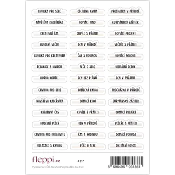 samolepka Fleppi Samolepky Volný čas