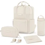 Kapten & Son Batoh Bergen Pro Diaper světle béžová