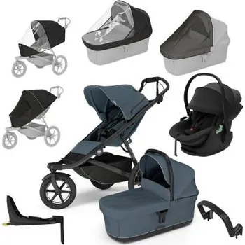 Kočárek Thule Urban Glide 3 Kompletní kočárek + Autosedačka Maple + Základna + Příslušenství - Dark Slate