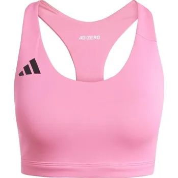 Dámské spodní prádlo Dámská sportovní podprsenka adidas ADIZERO ESSENTIALS RUN MEDIUM-SUPPORT BRA MA-B Růžová, Černá