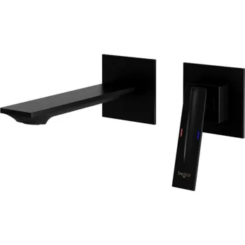 Vodovodní baterie BESCO - Podomítková umyvadlová baterie ASPIRA černá BABUASCZ